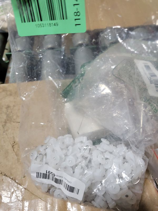 Photo 1 of 100 PCS Curtain Track Glider Rollers Plastic Track Rail Runners Mute Wheel Rollers Ceiling Glider for Living Room Bedroom Shower Privacy Rv Garage Room Divider