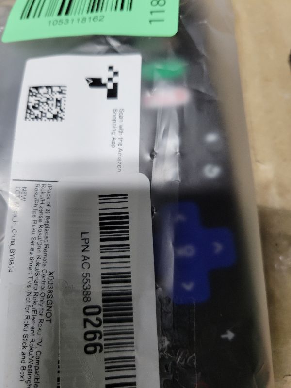 Photo 1 of (Pack of 2) Replacement Remote Control Only for Roku TV, Compatible for TCL Roku/Hisense Roku/Onn Roku/Sharp Roku/Element Roku/Westinghouse Roku/Philips Roku Smart TVs (Not for Roku Stick and Box)