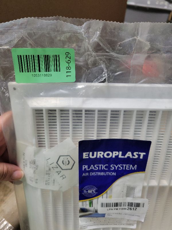 Photo 1 of 10" x 10" Inch Plastic Ventilation Grille with Insect Mesh. HVAC. Indoor and Outdoor Vent Cover. Does NOT Include Screws