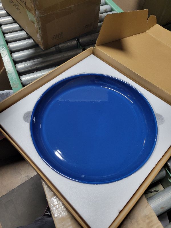 Photo 1 of 14 Inch Plant Saucer Tray 4 5 6 8 10 12 14 15 Inch Ceramic Plant Saucers for Indoors Outdoor, Drainage Drip Water Trays for Planter Pots Flower, Glazed Pot Saucers Trays (15 Inch)