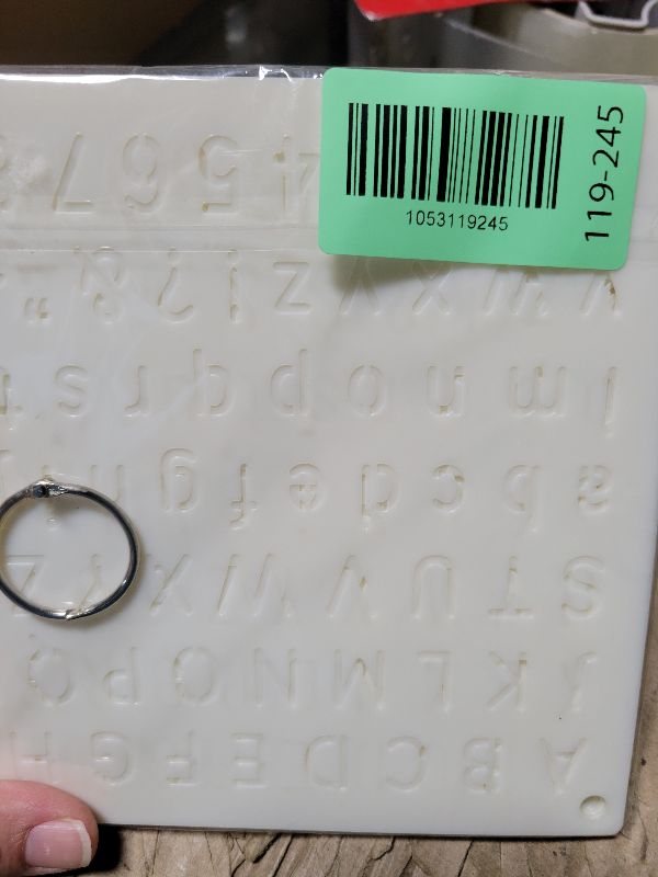 Photo 1 of 1/2 Inch Letter Stencils for Painting, 30 Pcs Reusable Small Alphabet Letters and Numbers Stencil for Bullet Journaling Crafts Projects