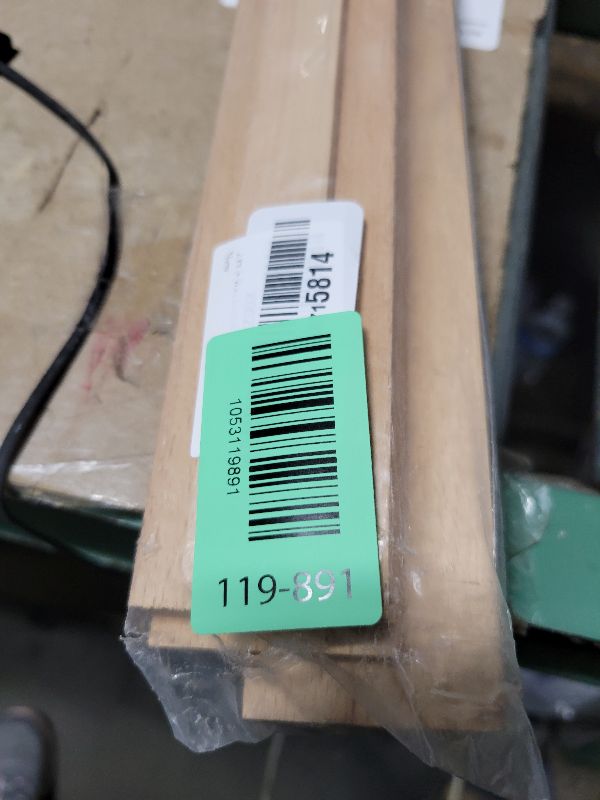 Photo 1 of 2 PCS Wax Coated 18 Inches Wood Drawer Slide, Classic Traditional Wood Center Guide Track