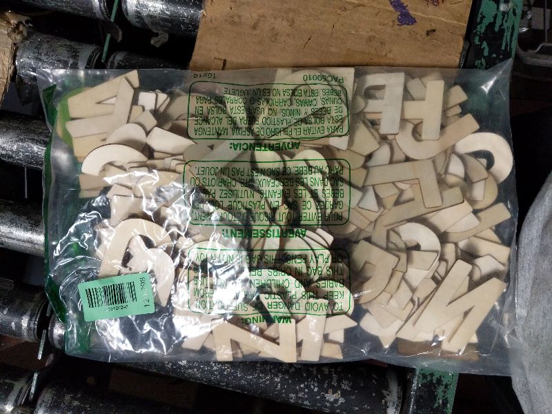 Photo 1 of 182 Pieces 2-1/2 Inch (2.5") Wooden Letters Craft Wood Letter Unfinished Alphabets with Extras Wall Decor