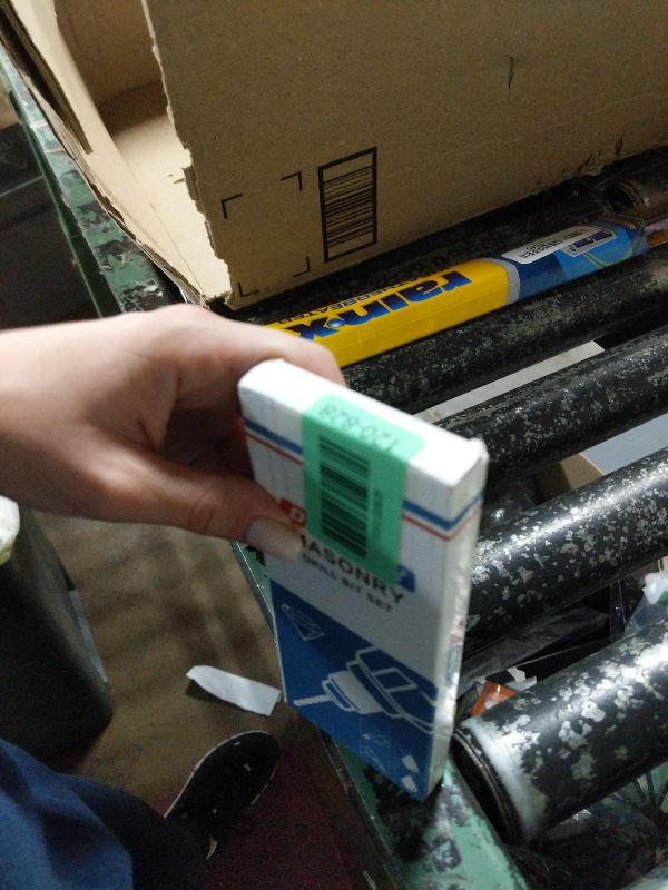 Photo 1 of 10-Piece Masonry Drill Bit Set for Concrete Tile Glass Ceramic Brick,1/8 to 1/2 Inch Drilling Bits with Triangle Handle,Tungsten Steel Alloy Tip.?Black?