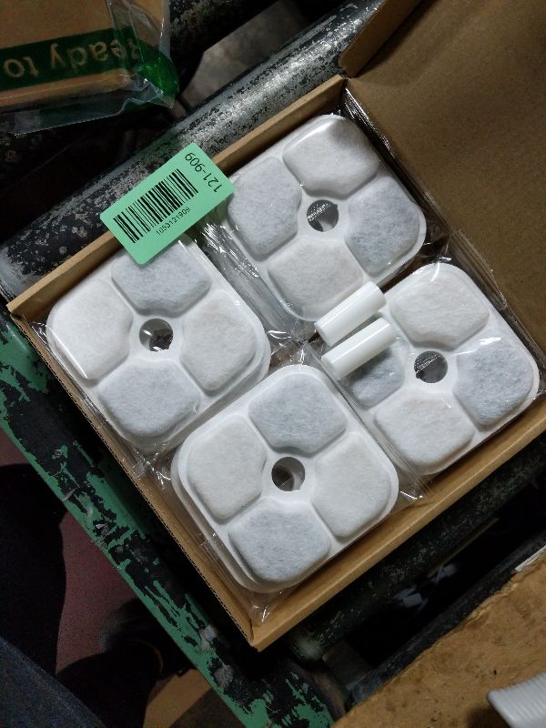 Photo 1 of 12 Pack Pet Fountain Filters for Catit PIXI Cat Drinking Fountain, Replacement Triple Action Water Filter with Ion-exchange Resin & Activated Carbon