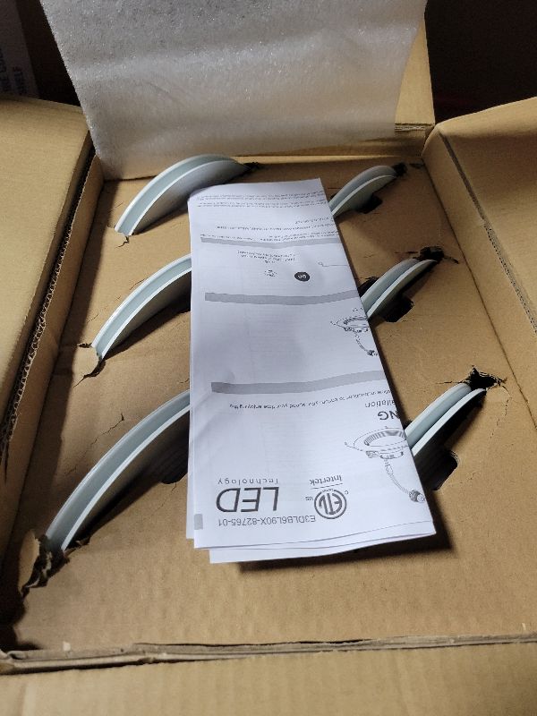 Photo 1 of 12 Pack 5/6 Inch 5CCT LED Recessed Lighting Retrofit, 2700K/3000K/4000K/5000K/6500K Selectable, Dimmable Can Lights with Baffle Trim, 12W=150W, High Brightness 1000LM, IC& Wet Rated, ETL&FCC Certified