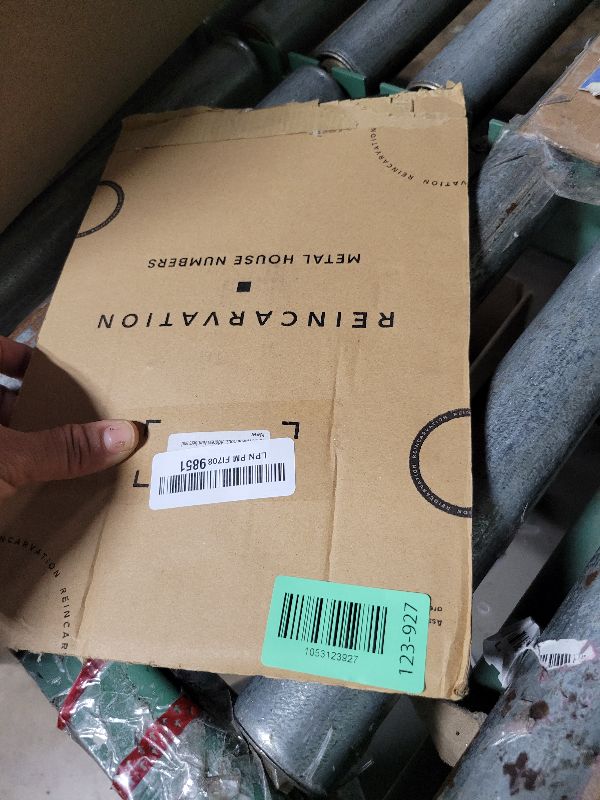 Photo 1 of 12 Inch Modern Black Coated Floating Metal Numbers for Outside - Rust-Proof, Perfect for Mailbox or House