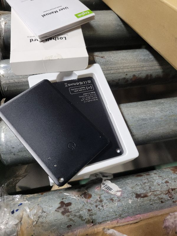 Photo 1 of 2 Pack Wallet Tracker Card [Apple MFi Certified] Air Tracker Tag (iOS only), IP68 0.06in Rechargeable Smart Card Work with Apple Find My, Keys Finder and Item Locator for Passport, Bags, Laptop, Black