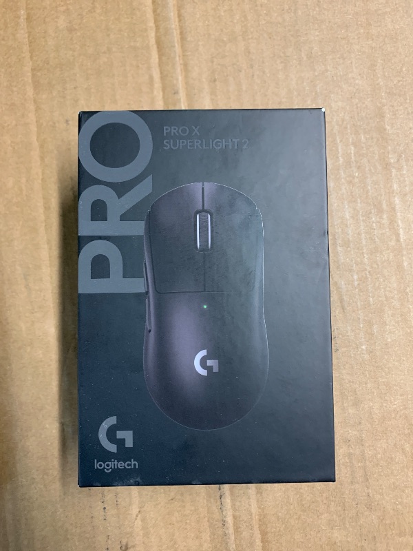 Photo 1 of Logitech G PRO X SUPERLIGHT 2 Wireless Gaming Mouse, 60g Pro-Grade with 5 Programmable Buttons, 44k DPI Sensor, 8kHz Report Rate, USB-C Charging for PC/Mac - Black
