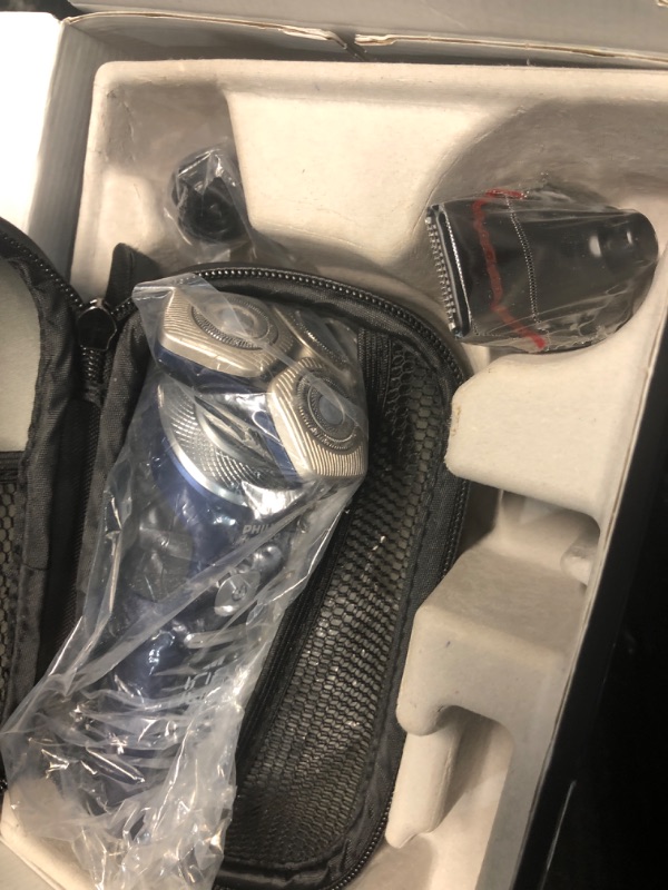 Photo 1 of ***(missing charger)***Philips Norelco Shaver Series 9000 Prestige, Wet and Dry Electric Shaver, System, SenseIQ Technology, Precision Trimmer, Nose Trimmer, Qi Charging Pad, Cleaning Pod, Adriatic Blue, SP9886/89