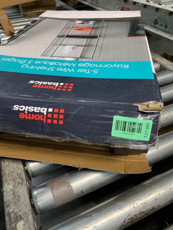 Photo 1 of (missing pieces)(parts only) Home Basics Wire Shelving Storage Unit (5 Tier, Grey)