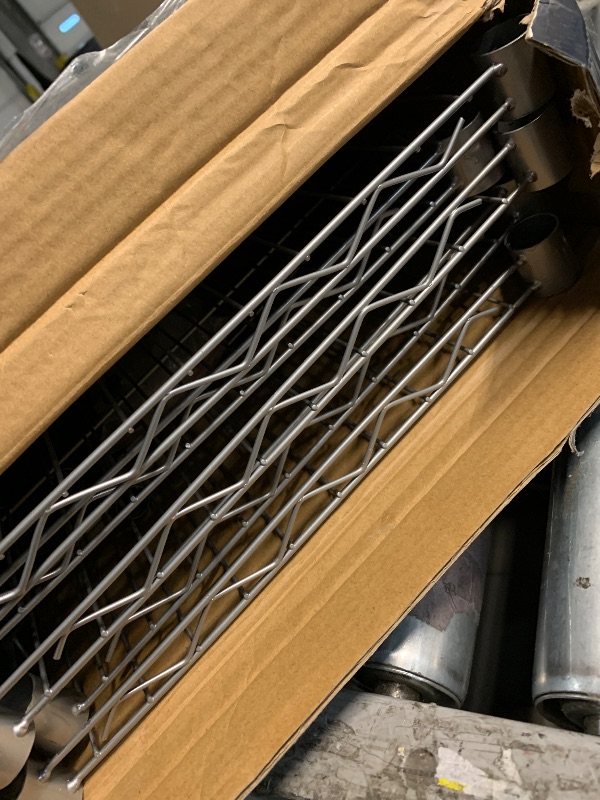 Photo 1 of (missing pieces)(parts only) Home Basics Wire Shelving Storage Unit (5 Tier, Grey)