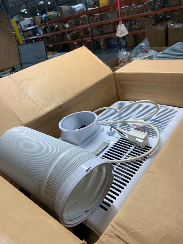 Photo 1 of (PARTS) (NOT FUNCTIONAL) Uhome 12000 BTU Portable Air Conditioner with Heater up to 400 Sq. Ft, Ac Heater Combo Window Unit, Portable AC Unit with Dehumidifier & Fan, Cools & Heats,Remote Control and Window Kit Included,White
