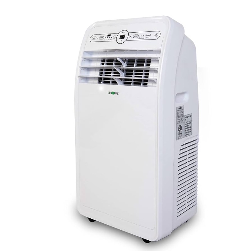 Photo 1 of (PARTS) (NOT FUNCTIONAL) Uhome 12000 BTU Portable Air Conditioner with Heater up to 400 Sq. Ft, Ac Heater Combo Window Unit, Portable AC Unit with Dehumidifier & Fan, Cools & Heats,Remote Control and Window Kit Included,White
