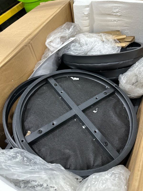 Photo 1 of ***STOCK PHOTO REFERENCE ONLY***Giantex Bar Stools Set of 2, 29" Bar Height Bar Stools w/ 360° Swivel Round Seat & Footrest, Rubber Wood Frame, Upholstered PU Leather Backless Barstools for Kitchen, Dining Room, Pub, Brown