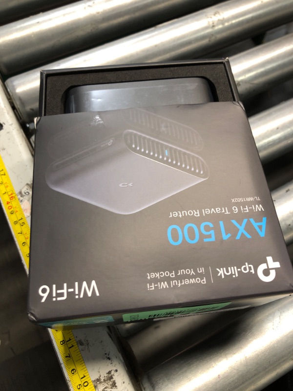 Photo 1 of (missing the cords) (used/fair) TP-Link Ultra-Portable Wi-Fi 6 AX1500 Travel Router TL-WR1502X | Easy Public WiFi Sharing | Hotel/RV/Travel Approved | Phone WiFi Tether