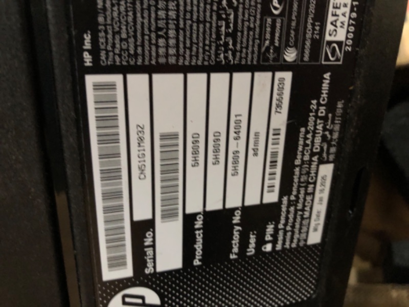 Photo 1 of ***DAMAGED - SEE NOTES/PICTURES***HP DesignJet T630 Large Format 24-inch Plotter Printer, with Auto Sheet Feeder, Media Bin & Stand (5HB09D) - New Model