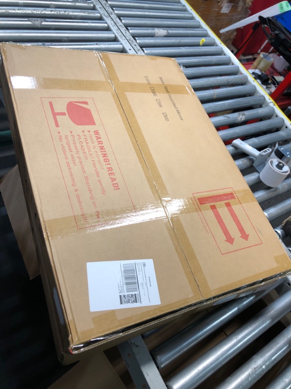 Photo 1 of (USED/FAIR) Wall Mirror, Vintage Carved Bathroom Mirror 22" x 32" Antique Metal Frame Wall Mirror for Bedroom, Living Room, Entryway, Fireplace, Hallway, Gold