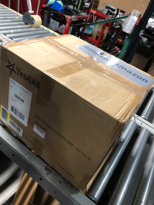 Photo 1 of (please see all images) Yes4All 3-in-1 Soft-Padded Plyo Box With Wooden, Non-Slip Multi-Use Cushioned Plyometric Jump Box