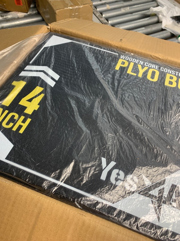 Photo 1 of (please see all images) Yes4All 3-in-1 Soft-Padded Plyo Box With Wooden, Non-Slip Multi-Use Cushioned Plyometric Jump Box