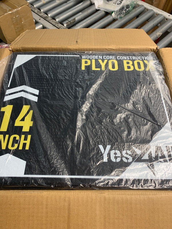 Photo 1 of (please see all images) Yes4All 3-in-1 Soft-Padded Plyo Box With Wooden, Non-Slip Multi-Use Cushioned Plyometric Jump Box