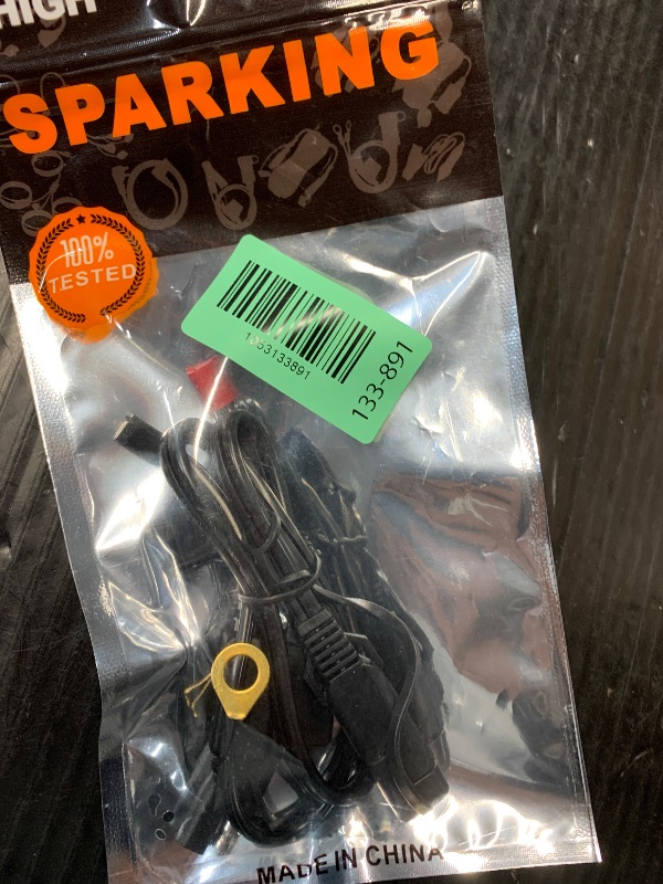 Photo 1 of [ 1 PACK] Sae to O Ring Terminal Harness 2FT - Sae Eyelet Ring Terminal Cable 16awg Motorcycle Battery Trickle Charger Extension Cord with Sae Battery Terminal Quick Connect Disconnect Connector