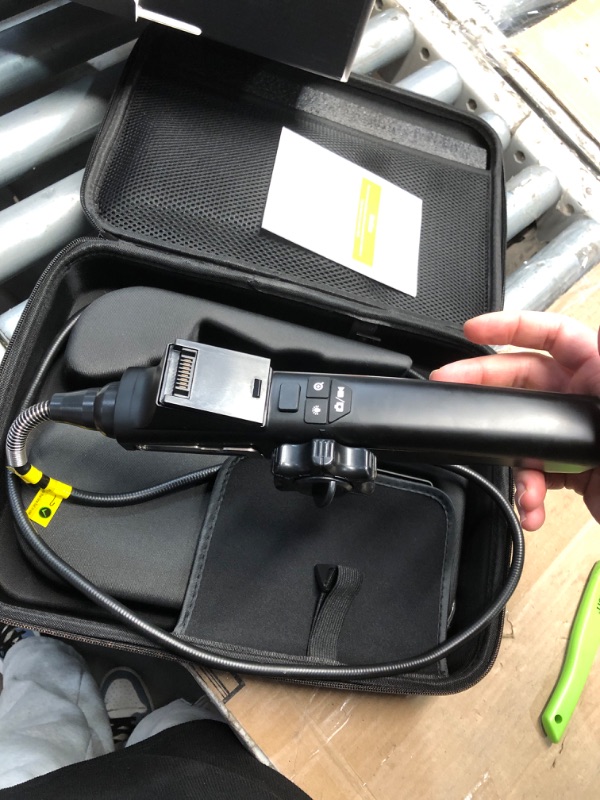 Photo 1 of (PARTIAL SET) (UNABLE TO TEST) DXZtoz Dual-Lens Articulating Borescope, Engine Endoscope with 0.33in Two-Way Articulated Snake Camera, 5'' Dual Screen, 1080P Inspection Camera with Light for Automotive Home Mechanics-5FT