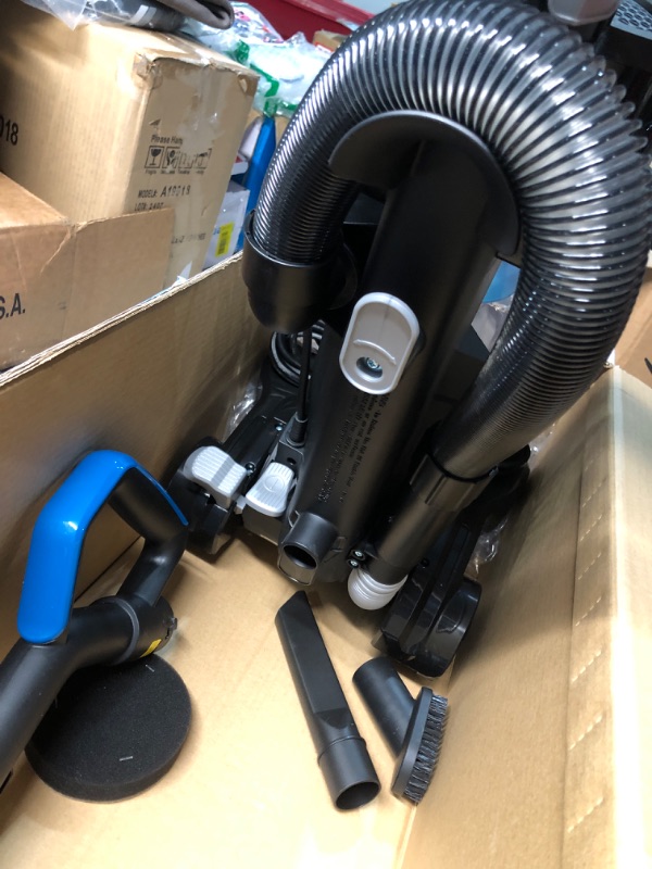 Photo 1 of (MISSING DUST BIN) (UNTESTED) Eureka NEU10AE5 Powerful Bagless Upright Vacuum Cleaner Carpet and Floor, AirSpeed Ultra-Lightweight Vacuum Cleaner, w/ Replacement Filter, Blue