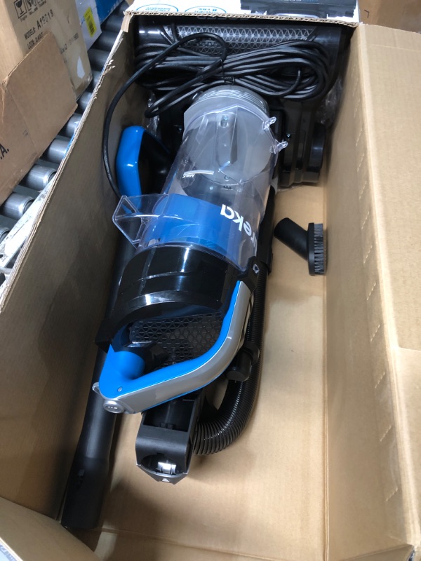 Photo 1 of (MISSING DUST BIN) (UNTESTED) Eureka NEU10AE5 Powerful Bagless Upright Vacuum Cleaner Carpet and Floor, AirSpeed Ultra-Lightweight Vacuum Cleaner, w/ Replacement Filter, Blue