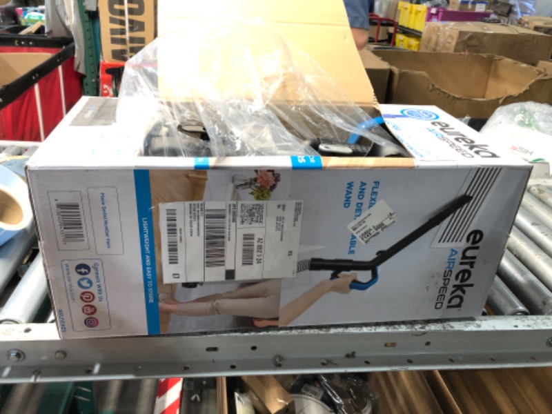 Photo 1 of (MISSING DUST BIN) (UNTESTED) Eureka NEU10AE5 Powerful Bagless Upright Vacuum Cleaner Carpet and Floor, AirSpeed Ultra-Lightweight Vacuum Cleaner, w/ Replacement Filter, Blue
