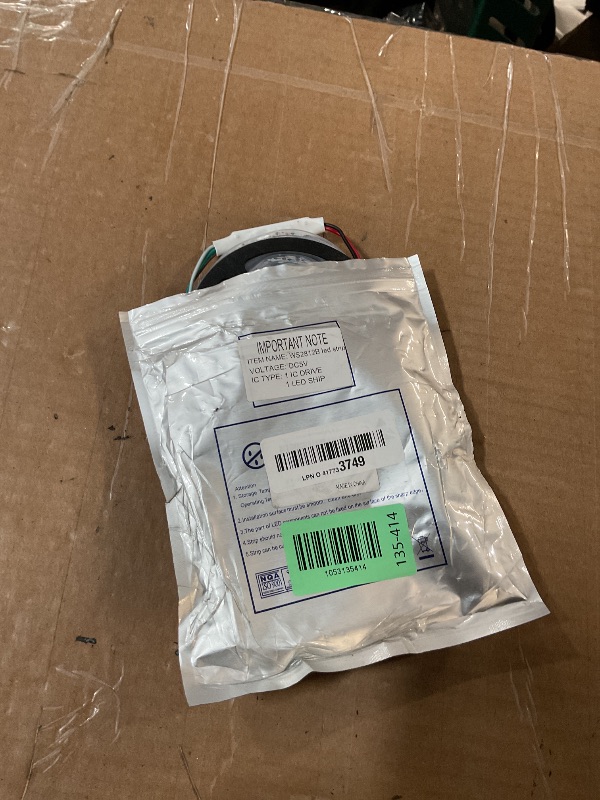 Photo 1 of WS2812B LED Strip SMD 5050 Individual Addressable RGB Strip Full Color LED Strip Waterproof DC5V (3.2FT 144led Waterproof IP67, White PCB)