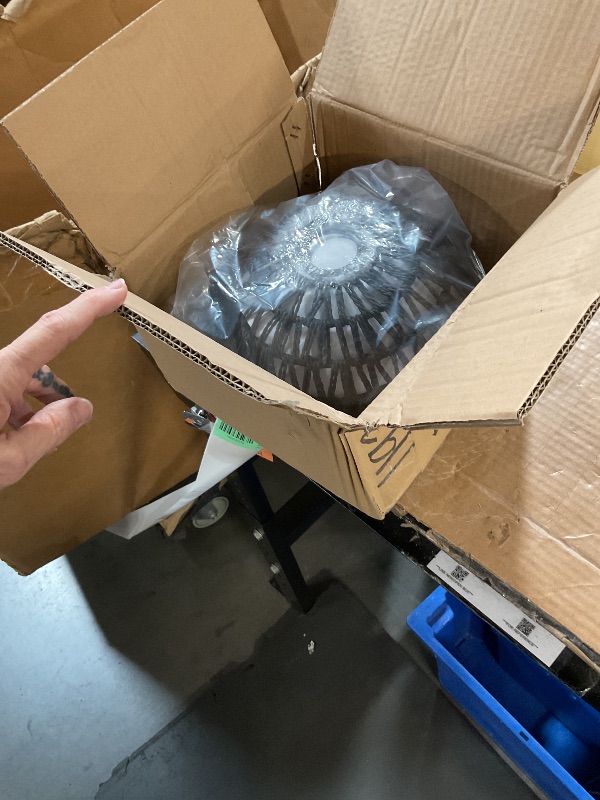 Photo 1 of 1-Light Pendant Light,Bohemian Black Woven Rattan Basket Chandelier with Twist Hemp Hanging Cord Plug in Coastal Pendant Lamp Fixtures for Dining Room Living Room Kitchen Island Foyer Bedroom Hallway