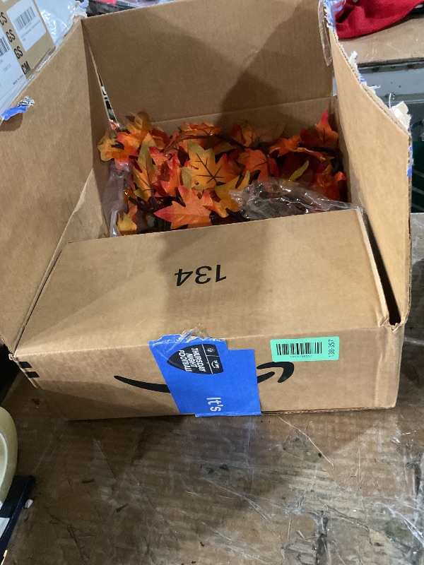 Photo 1 of **DOES NOT LIGHT UP**2 Pack 24 Inch Prelit Fall Maple Tree 48LEDs Timer Acorn Pumpkin Lights Fall Decorations for Home Battery Operated Wedding Party Table Indoor Outdoor Autumn Harvest Halloween Thanksgiving Fall Decor