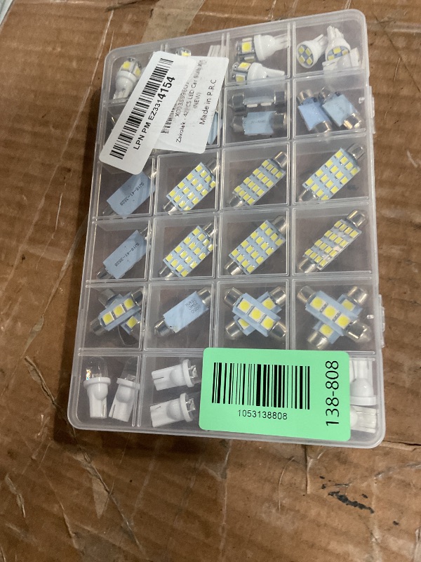 Photo 1 of ***PARTS ONLY***Zakolak 42 Pieces Interior Car Lights, Super Bright White Dome Map Tail Cab Lights Bulb Kit Set , DE3175 T10 31mm 41mm 194 LED Bulb for Your Trucks Width Lamp(White)