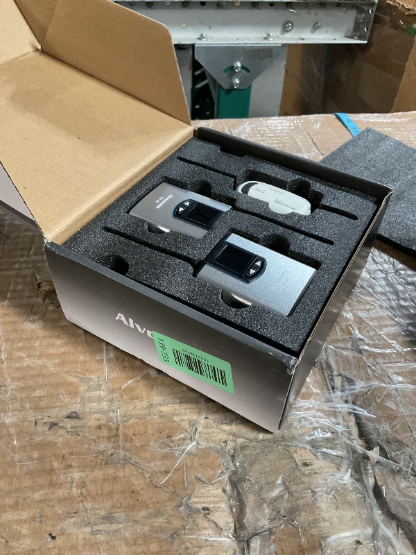 Photo 1 of (power tested) (used/fair) Alvoxcon TG220S Dual Wireless Lapel Mic for iPhone, DSLR Camera, PA Speaker, YouTube, Podcast, Video Recording, Conference, Vlogging, Church, Interview, Teaching