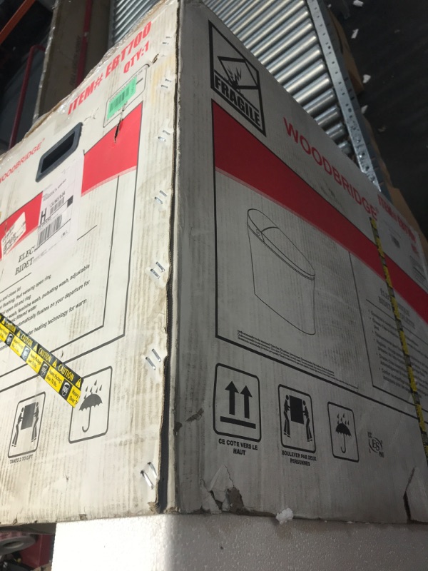 Photo 1 of **NO REMOTE CONTROL INCLUDED**WOODBRIDGE Smart Toilet, Auto Open & Close, Auto Flush, Foot Sensor Operation, Heated Seat and Integrated Multi Function Remote Control in White