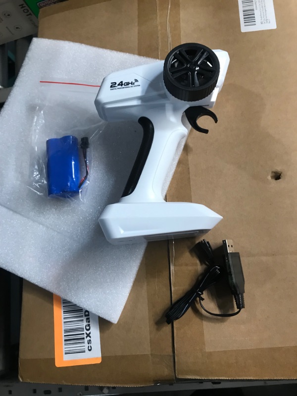 Photo 1 of ***(SEE NOTES BEFORE BIDDING)***Suvabe Remote Control Car, 2.4Ghz 1/8 Scale Model Racing Car Toys, Aluminum Alloy 4WD Off-Road Pickup Truck with LED Headlight and Rechargeable Battery Gifts for Adults Boys (Silver)