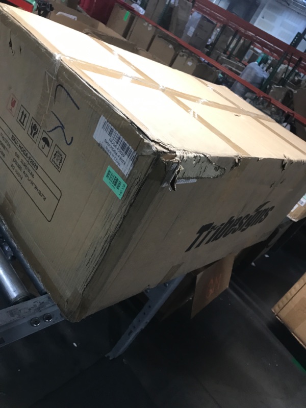 Photo 1 of Tribesigns Mirrored Console Table, 39” Modern Entryway Table with C-Shaped Base, Glass Hallway Sofa Tables for Living Room & Entrance, Silver