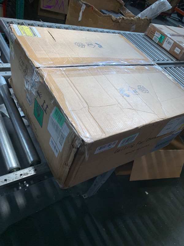 Photo 1 of (damaged)(sold for parts only) DuMaiWay 52" Alexa Ceiling Fan Chrome Smart Ceiling Fan with Light and Remote Fandelier WiFi Modern Crystal Chandelier Fan