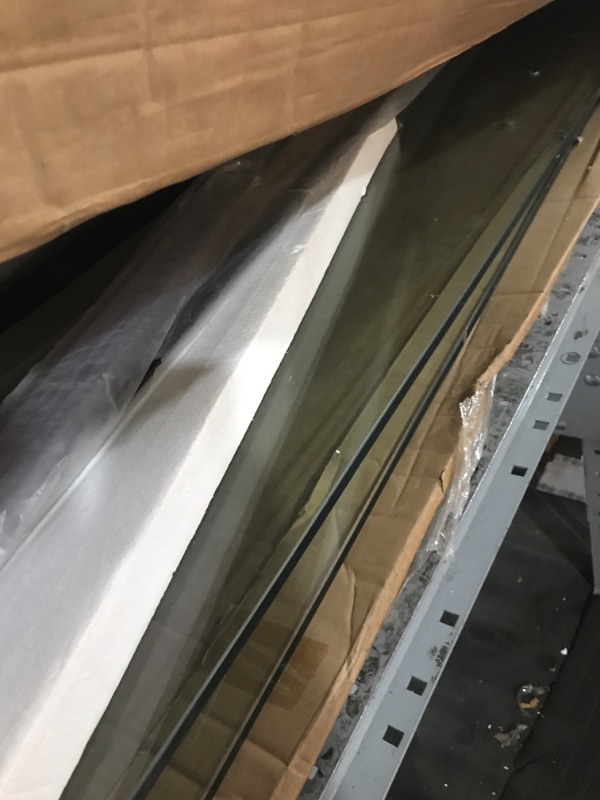 Photo 1 of (used)(unknown if complete) ROOMTEC 56 to 60'' W x 76'' H Frameless Shower Door, Double Sliding Shower Door with Premium 3/8'' (10mm) Thick Tempered Glass