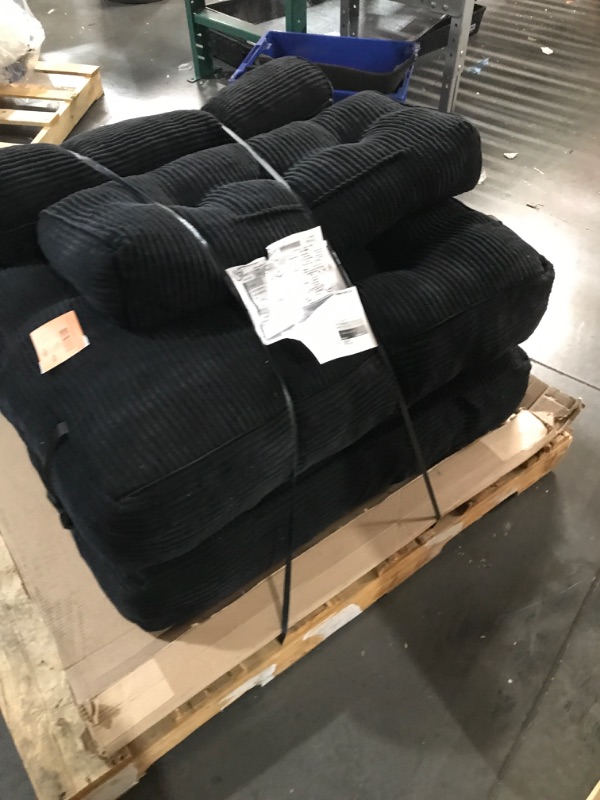 Photo 1 of ****PALLET PICK UP TRUCK/TRAILER*****MAXYOYO Folding Sofa Bed, Convertible Sleeper Chair with Pillow Foldable Mattress with Back Support, Portable Fold Out Chair Bed Comfy Floor Sofa Lounge for Living Room Bedroom, Black, Single
