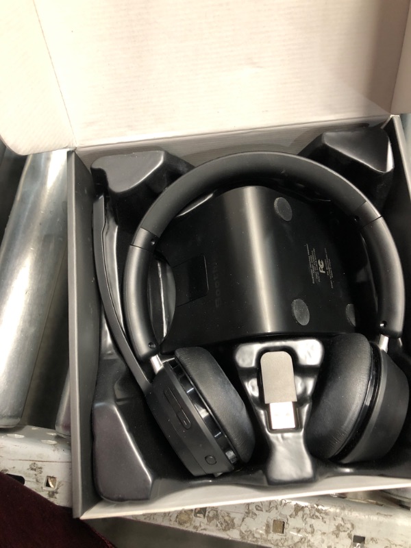 Photo 1 of (Upgraded Version) Wireless Headset, Bluetooth Headset with Noise Cancelling Microphone, Best Headphones with Mic Mute & USB Dongle for PC/Computer/Laptop/Cell Phones/Remote Work/Call Center