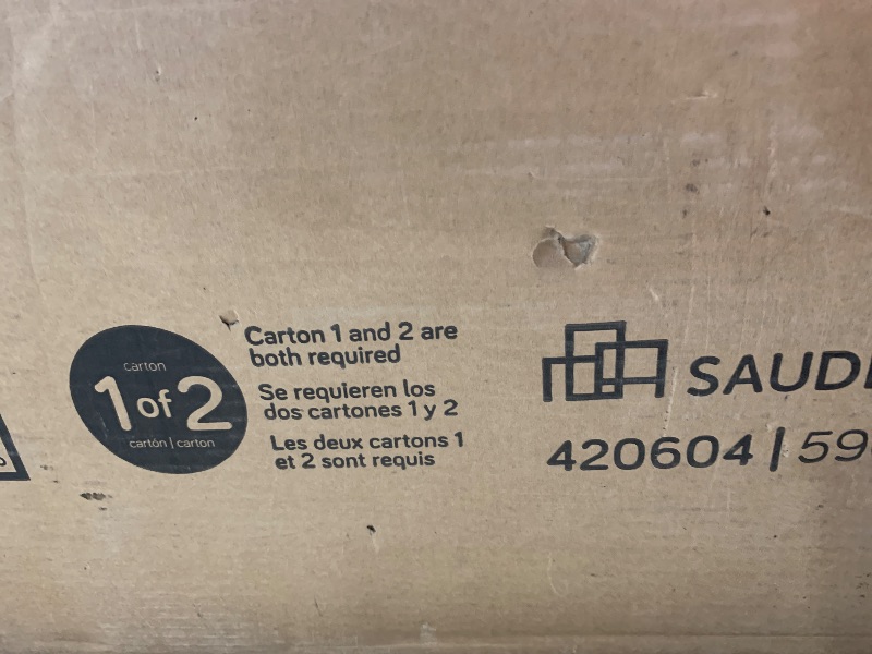 Photo 1 of ****BOX 1 of 2 ONLY****
Sauder Palladia Executive Desk, 29.5"D x 65.1"W x 29.61"H, Vintage Oak finish