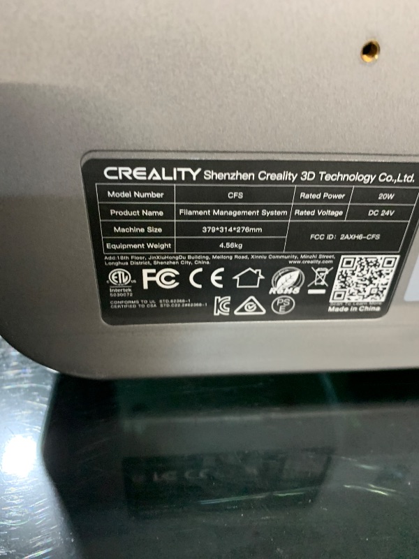 Photo 1 of ***(USED/ UNKNOWN IF MISSING PARTS/ UNABLE TO TEST ITEM)***Creality K2 Plus Combo 3D Printer, Multi Color Printing with New CFS, Max 600mm/s Printing Speed, Full-auto Leveling, Next-Gen Direct Drive Extruder, Dual AI Camera, Build Volume 350 * 350 * 350mm