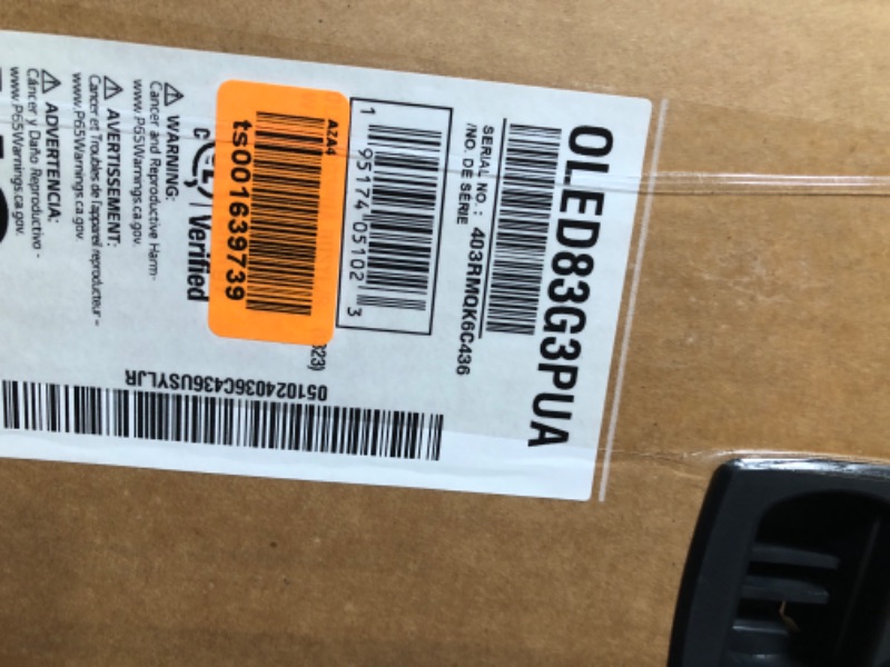 Photo 1 of LG G3 Series 83-Inch Class OLED evo 4K Processor Smart Flat Screen TV for Gaming with Magic Remote AI-Powered Gallery Edition OLED83G3PUA, 2023 with Alexa Built-in