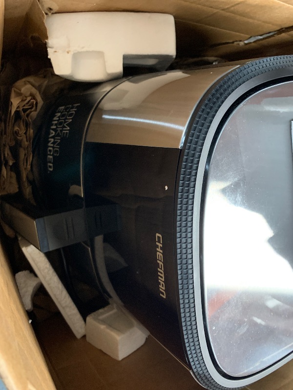 Photo 1 of ***(PARTS ONLY// NON FUNCTIONAL)***Chefman TurboFry® Touch Air Fryer, XL 8-Qt Family Size, One-Touch Digital Control Presets, French Fries, Chicken, Meat, Fish, Nonstick Dishwasher-Safe Parts, Automatic Shutoff, Stainless Steel