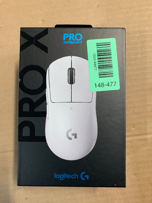Photo 1 of (missing charger) Logitech G PRO X SUPERLIGHT Wireless Gaming Mouse, Ultra-Lightweight, HERO 25K Sensor, 25,600 DPI, 5 Programmable Buttons