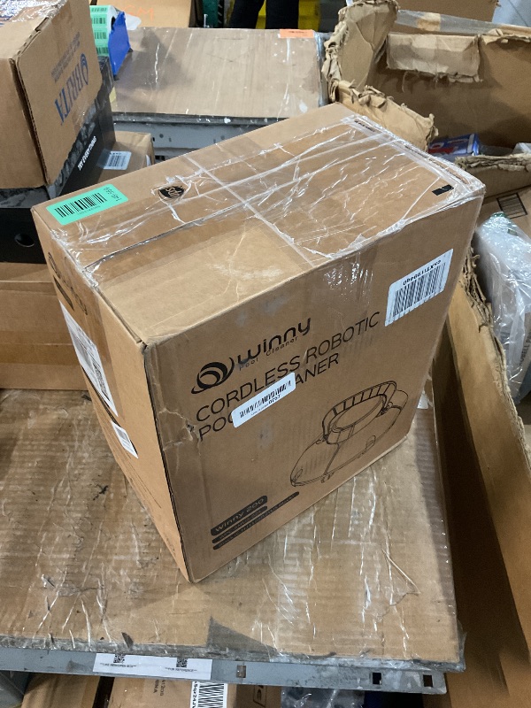 Photo 1 of (2025 Upgrade) Cordless Robotic Pool Cleaner, Lasts 80 Min, Automatic Vacuum for Above-Ground Pools up to 645 Sq.ft,Portable, Self-Parking,Light Black