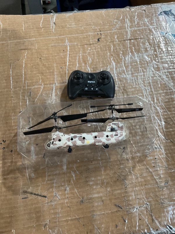 Photo 1 of ****missing charging cord*** SYMA Remote Control Helicopter, S52H Military Transport RC Helicopters with Altitude Hold, One Key take Off/Landing, LED Light, Low Battery Reminder, Army Toys for Kids and Military Fans