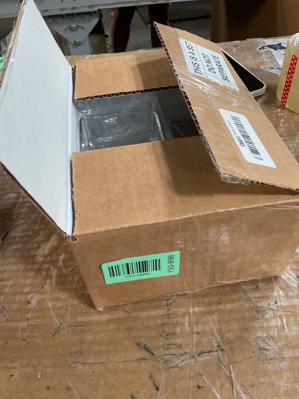 Photo 1 of (USED/FAIR) STORi SimpleSort Drawer Organizer Bins 6 pc Set, Multi-size, Bathroom Organizers and Storage, Makeup Organizer, Desk Organizer, Vanity Organizer, Clear Organizing Containers, Made in USA